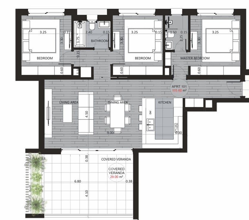 Ático en Limasol, Chipre, 93 m² - imagen 16