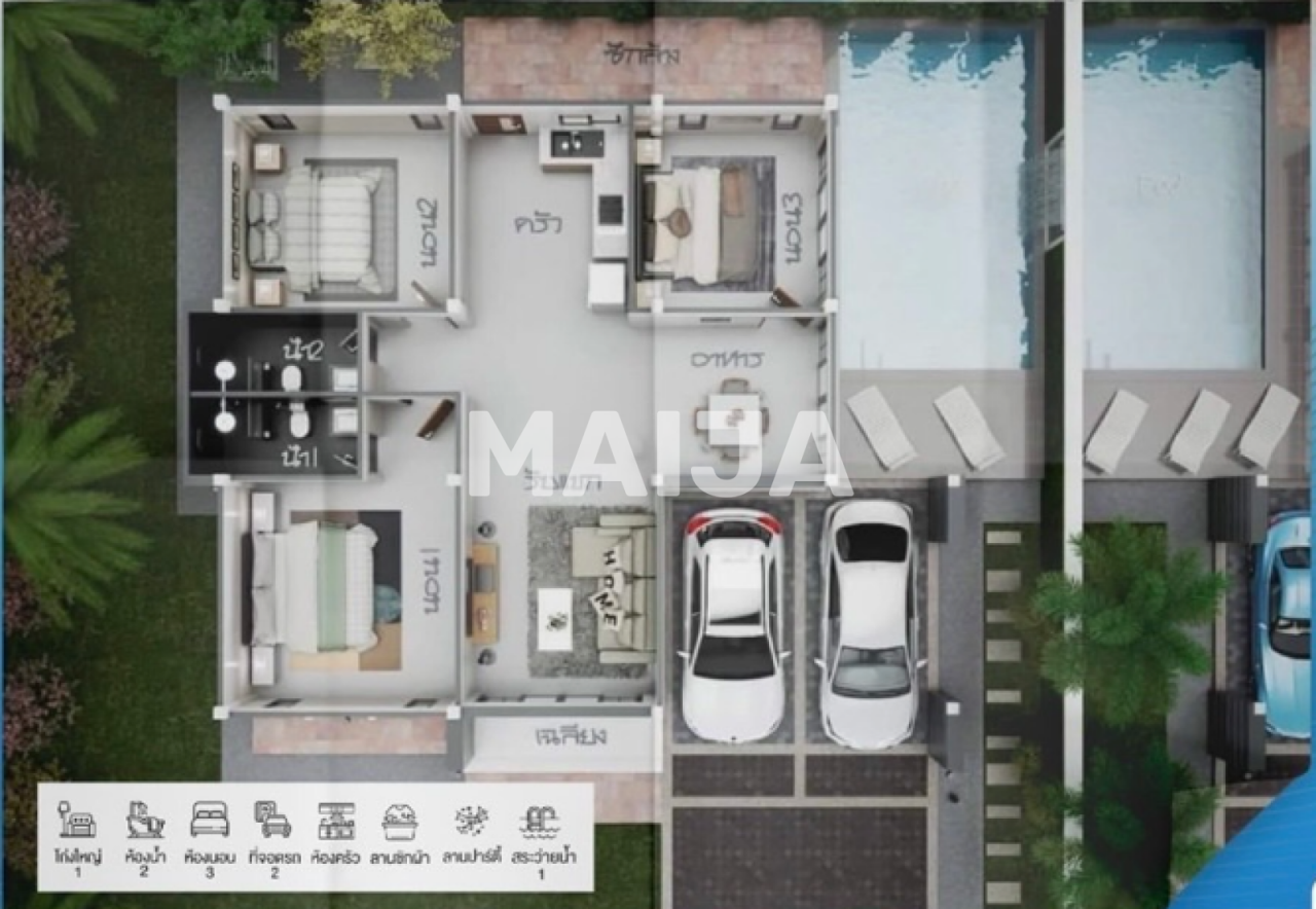 Villa in Insel Phuket, Thailand, 200 m² - Foto 2