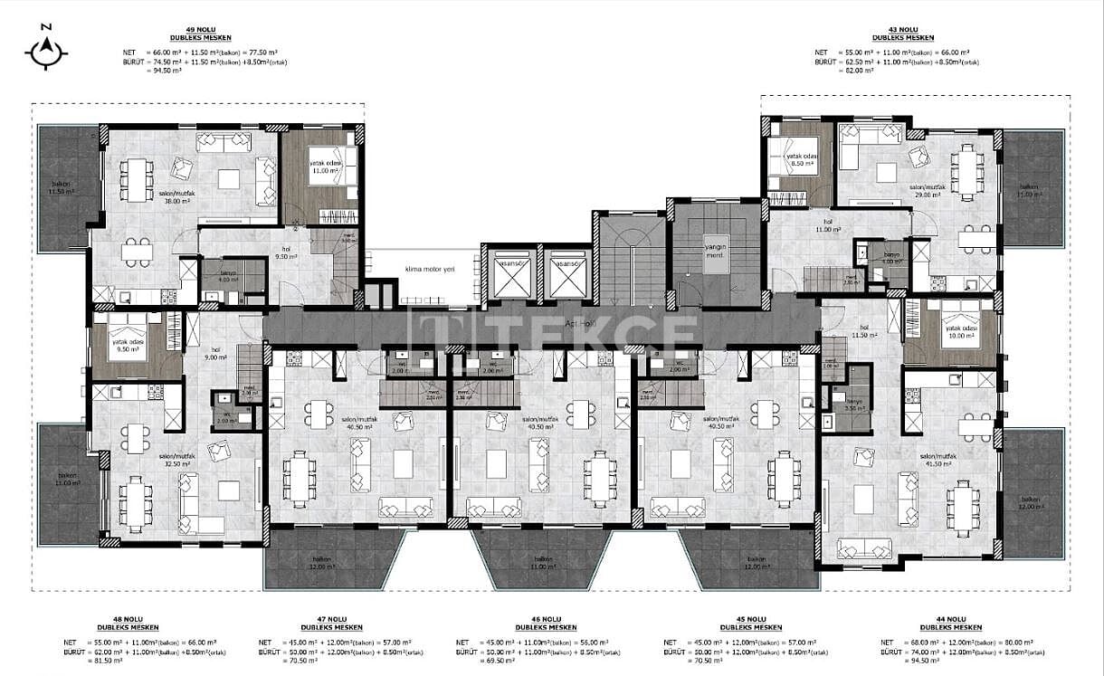Penthouse in Alanya, Türkei, 140 m² - Foto 10