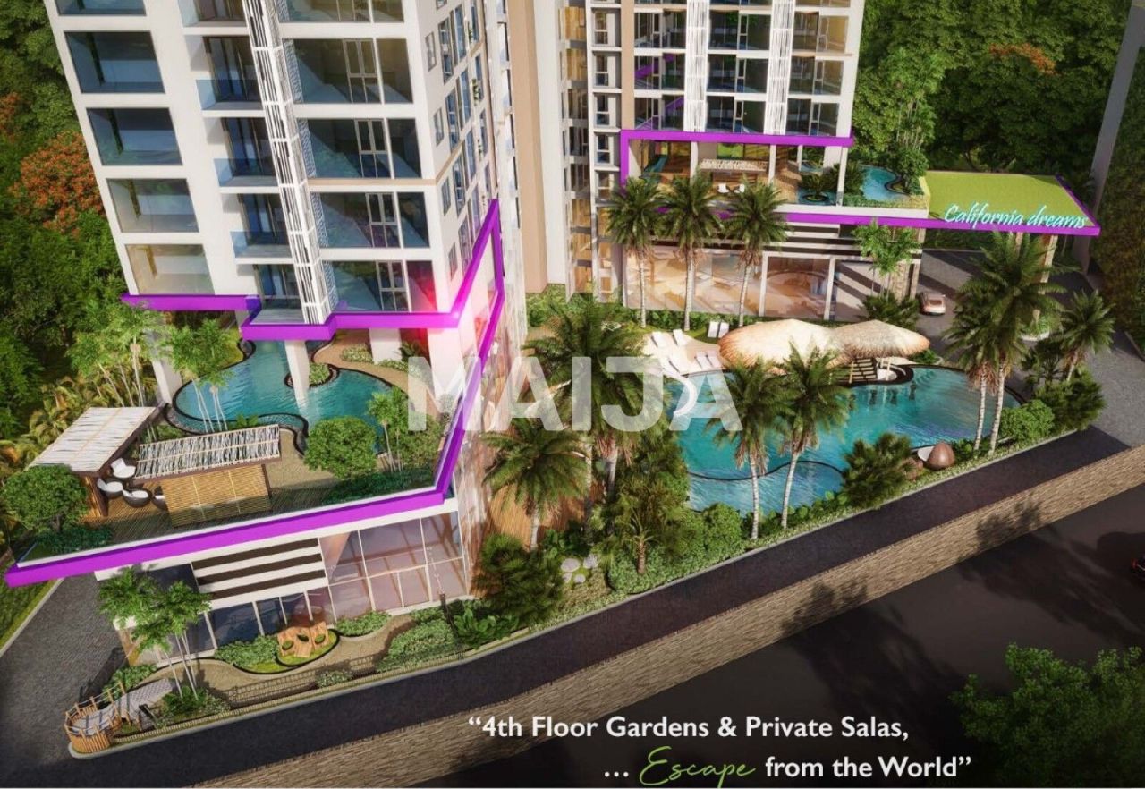 Appartamenti a Pattaya, Thailandia, 37 m² - foto 9