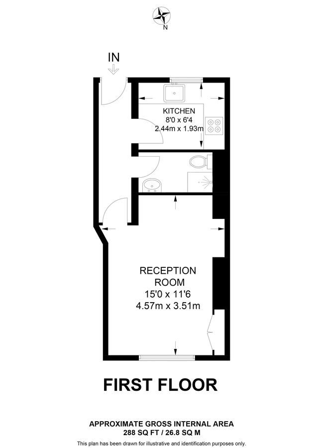 Flat in London, United Kingdom, 27 m² - picture 3