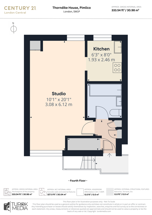 Appartamento a Londra, Regno Unito, 31 m² - foto 3