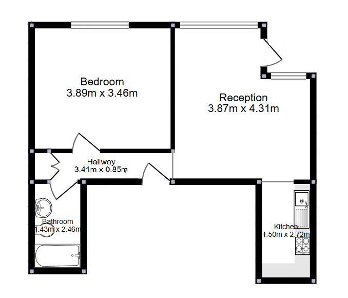 Appartamento a Londra, Regno Unito, 39 m² - foto 6