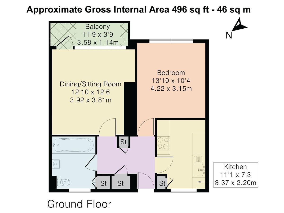 Appartement à Londres, Royaume-Uni, 46 m² - image 6
