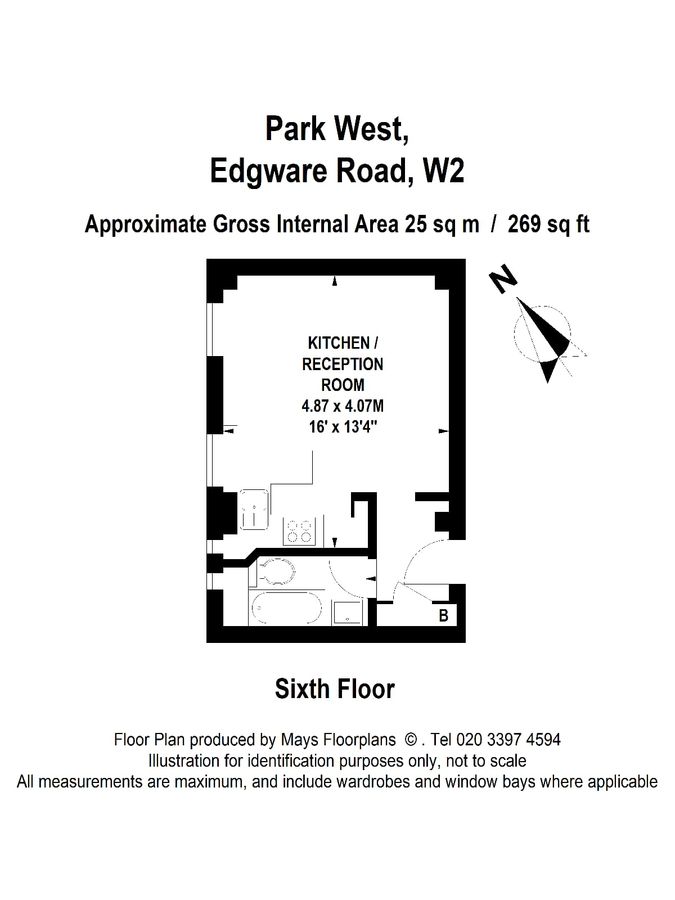 Flat in London, United Kingdom, 25 m² - picture 6
