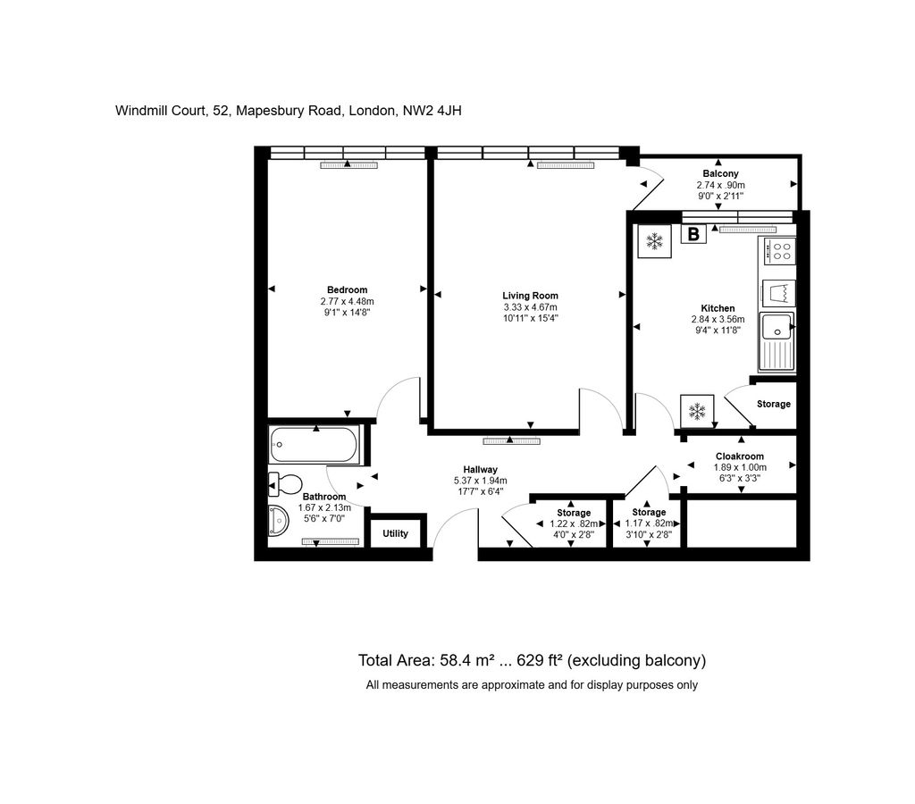 Appartamento a Londra, Regno Unito, 58 m² - foto 7