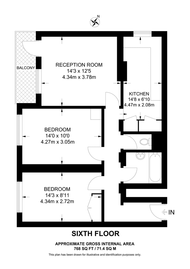 Piso en Londres, Reino Unido, 71 m² - imagen 8