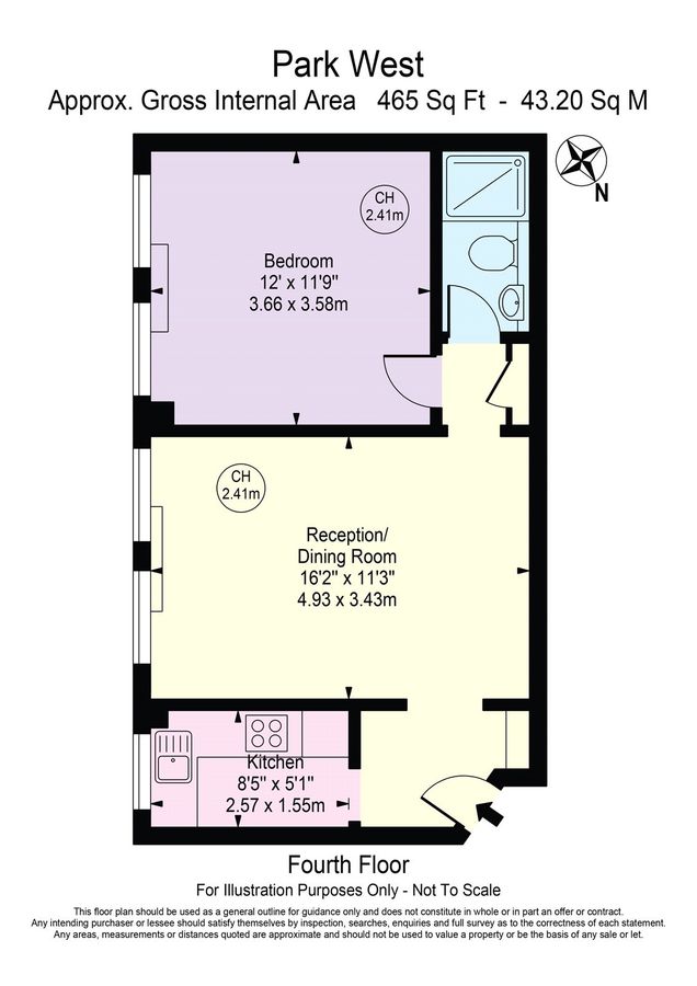 Wohnung in London, Großbritannien, 43 m² - Foto 8
