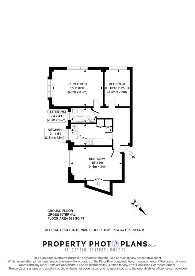Appartement à Londres, Royaume-Uni, 58 m² - image 9