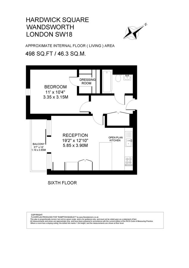 Wohnung in London, Großbritannien, 46 m² - Foto 9