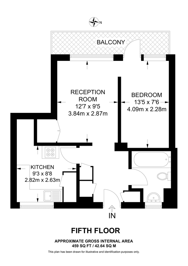 Wohnung in London, Großbritannien, 43 m² - Foto 9