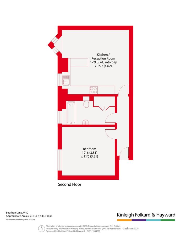 Wohnung in London, Großbritannien, 49 m² - Foto 9