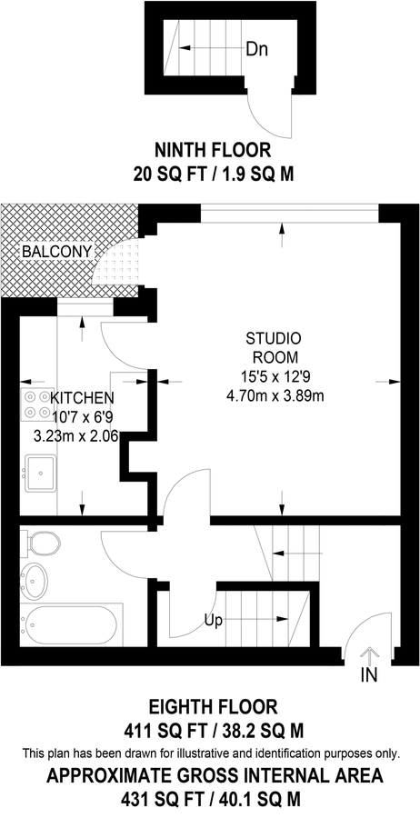 Appartement à Londres, Royaume-Uni, 40 m² - image 9