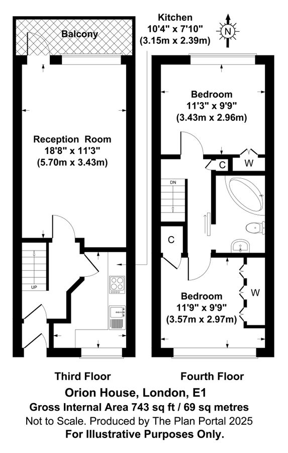 Appartement à Londres, Royaume-Uni, 69 m² - image 1