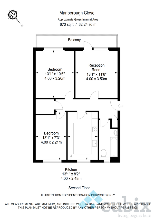 Flat in London, United Kingdom, 62 m² - picture 10