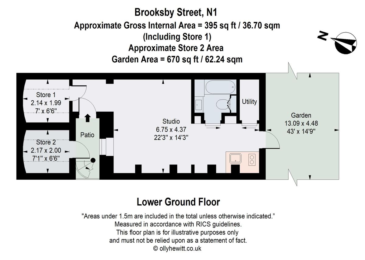 Appartement à Londres, Royaume-Uni, 62 m² - image 11