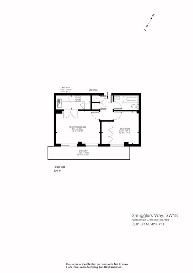 Piso en Londres, Reino Unido, 39 m² - imagen 11