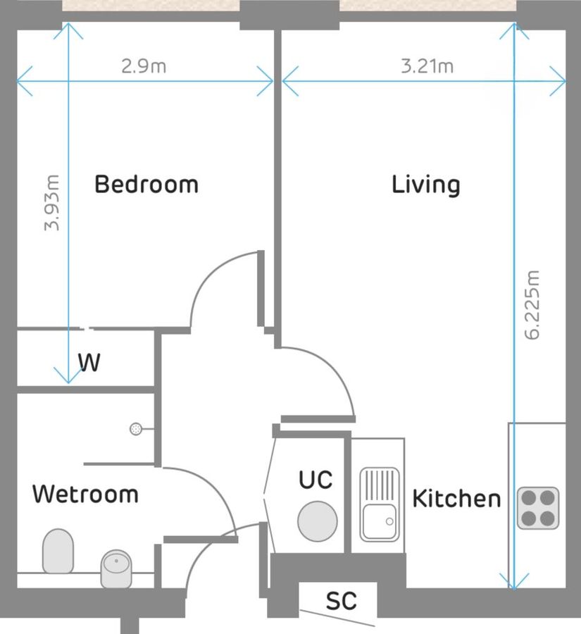 Appartement à Londres, Royaume-Uni, 35 m² - image 11