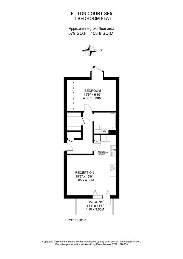 Appartamento a Londra, Regno Unito, 54 m² - foto 11