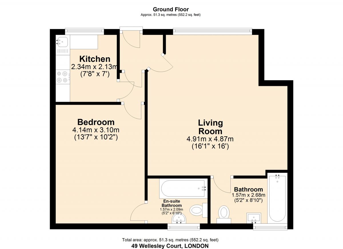 Appartement à Londres, Royaume-Uni, 51 m² - image 8