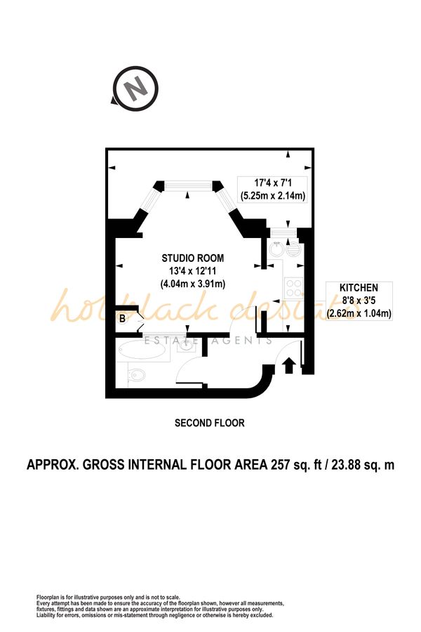 Flat in London, United Kingdom, 24 m² - picture 12