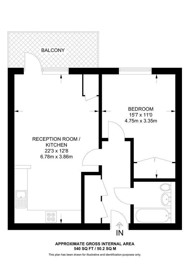 Wohnung in London, Großbritannien, 50 m² - Foto 12