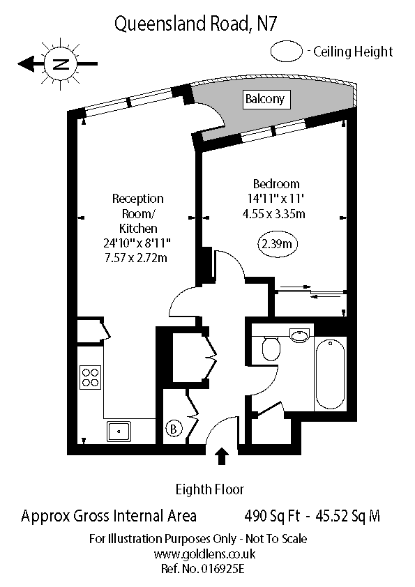 Appartamento a Londra, Regno Unito, 46 m² - foto 12