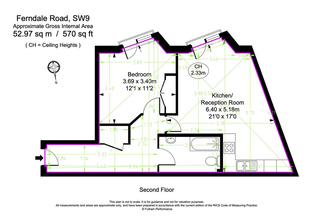 Wohnung in London, Großbritannien, 53 m² - Foto 13