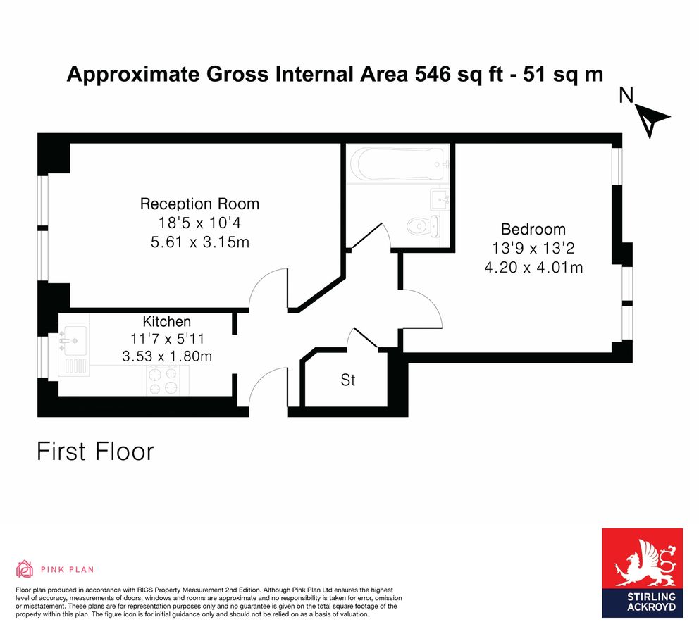 Flat in London, United Kingdom, 51 m² - picture 13