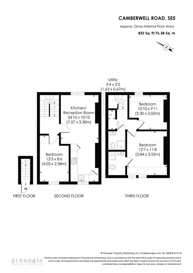 Piso en Londres, Reino Unido, 76 m² - imagen 13