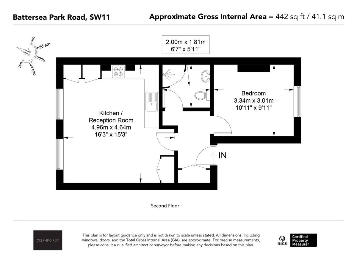 Wohnung in London, Großbritannien, 41 m² - Foto 13