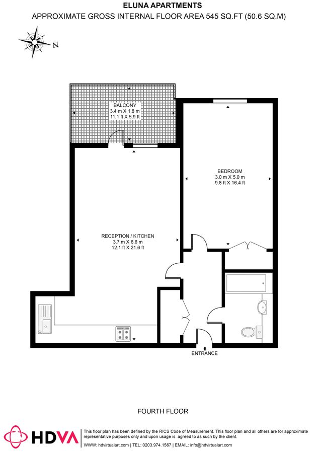 Appartamento a Londra, Regno Unito, 51 m² - foto 13