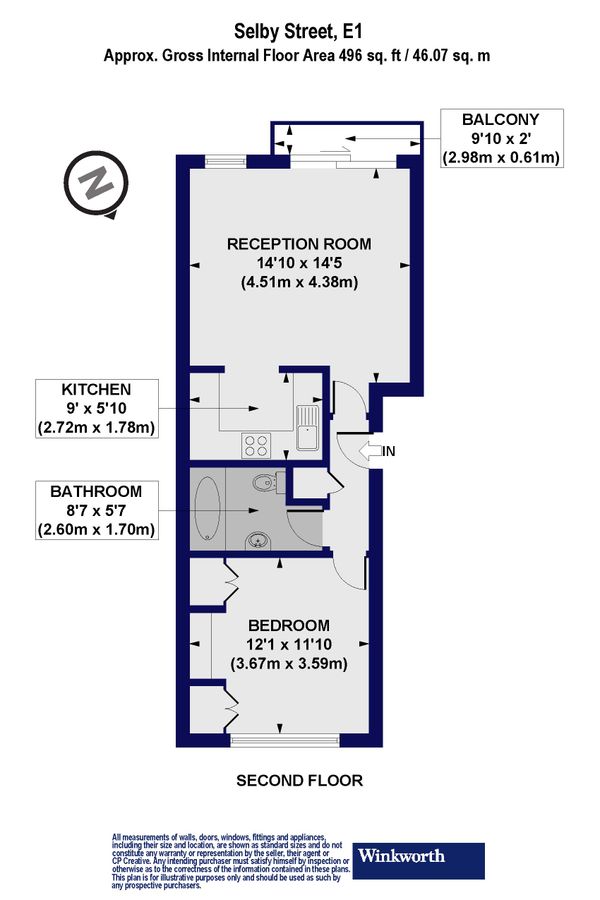 Appartement à Londres, Royaume-Uni, 46 m² - image 13