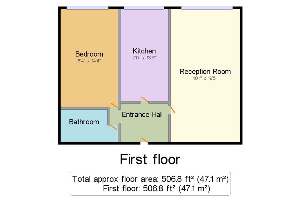 Wohnung in London, Großbritannien, 47 m² - Foto 4