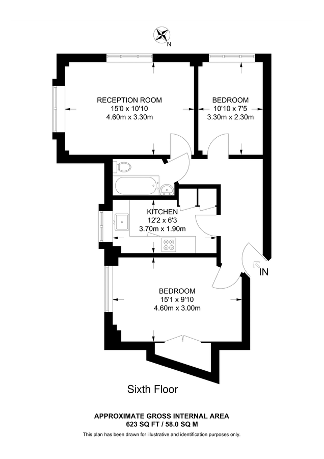 Flat in London, United Kingdom, 58 m² - picture 13