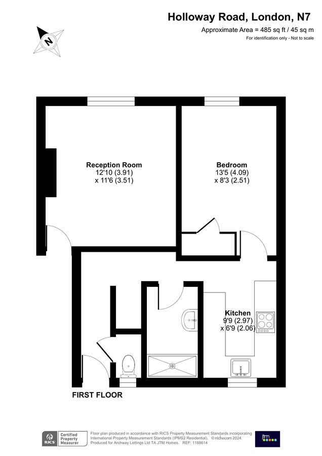 Appartamento a Londra, Regno Unito, 45 m² - foto 14