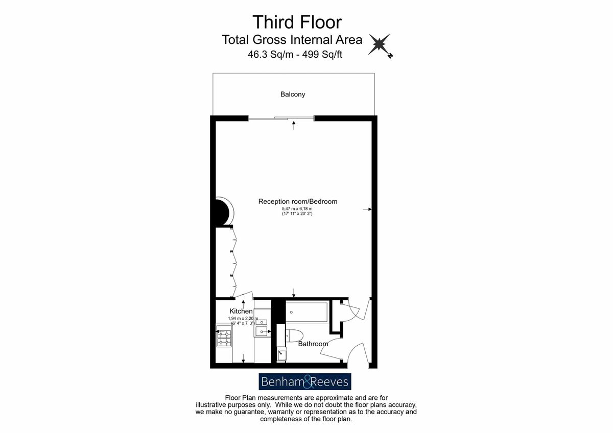Appartement à Londres, Royaume-Uni, 46 m² - image 14