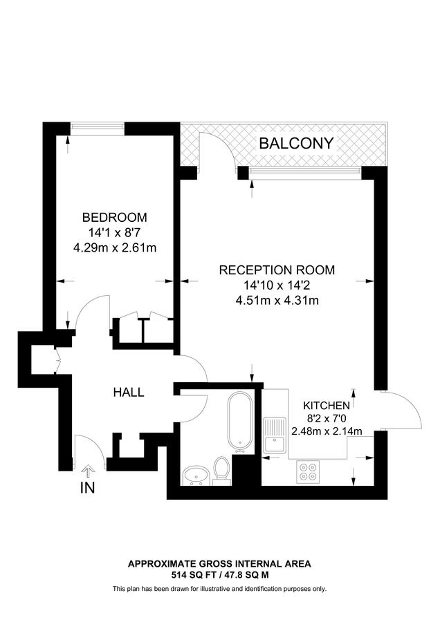 Appartamento a Londra, Regno Unito, 48 m² - foto 14