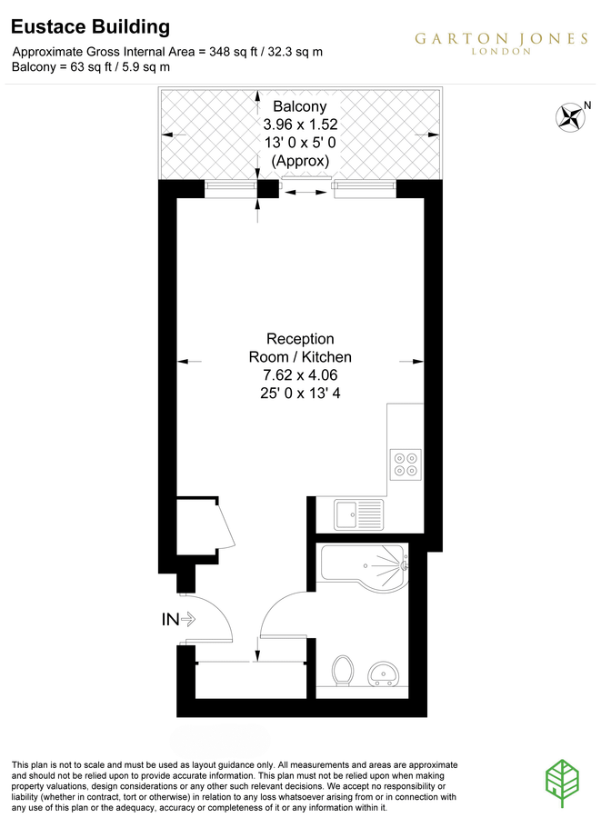 Flat in London, United Kingdom, 32 m² - picture 15