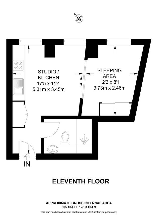 Wohnung in London, Großbritannien, 28 m² - Foto 16