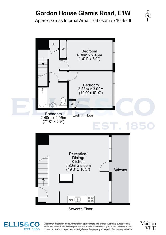 Wohnung in London, Großbritannien, 66 m² - Foto 18