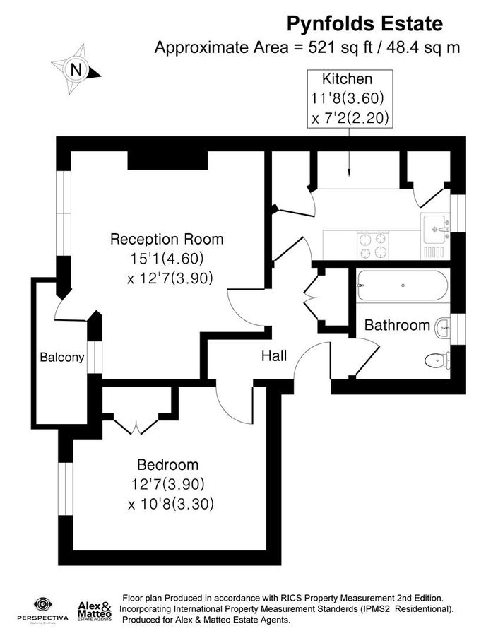Wohnung in London, Großbritannien, 48 m² - Foto 19
