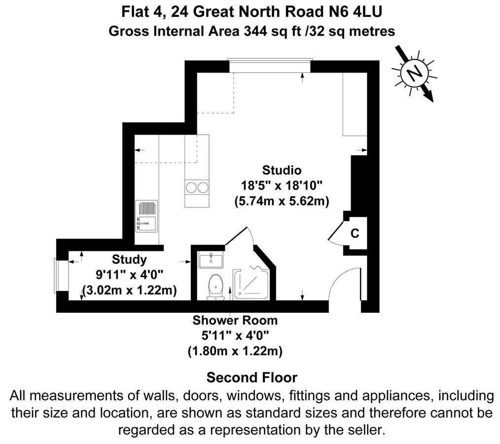 Flat in London, United Kingdom, 32 m² - picture 19