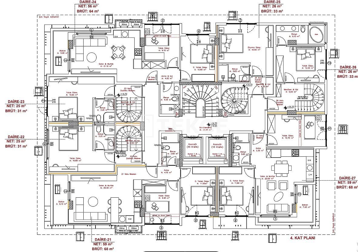 Apartment in Alanya, Turkey, 58 m² - picture 10