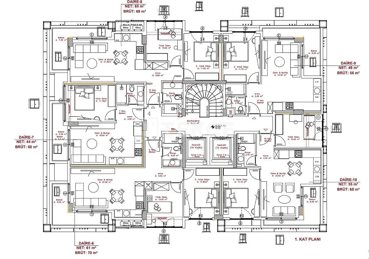 Penthouse in Alanya, Turkey, 130 m² - picture 12