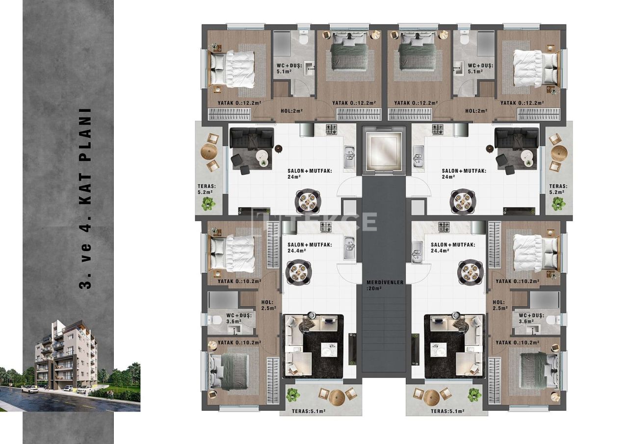 Appartement à Gazimağusa, Chypre, 75 m² - image 14