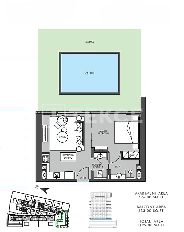 Apartment Bukadra, VAE, 206 m² - Foto 15