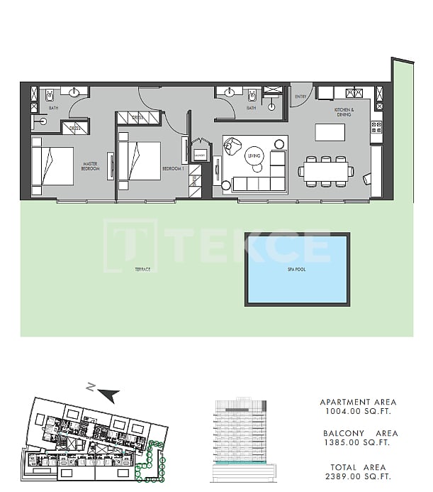 Apartment Bukadra, VAE, 206 m² - Foto 16