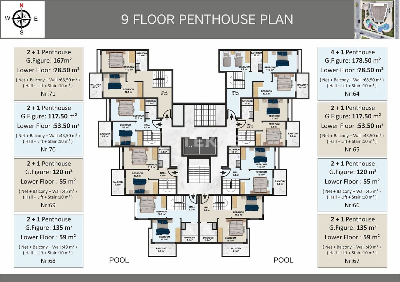 Apartment in Alanya, Türkei, 50 m² - Foto 18