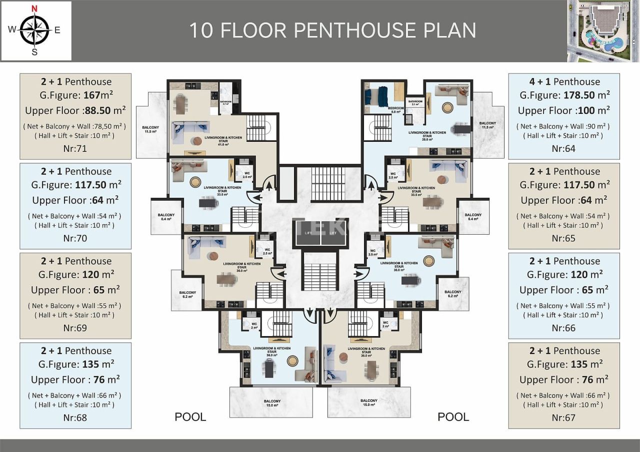 Apartment in Alanya, Türkei, 50 m² - Foto 19